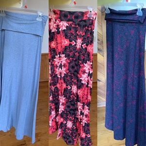 Lularoe maxi skirts (light blue is xs, others xxs